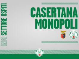 Casertana – Monopoli, info stadio per settore ospiti